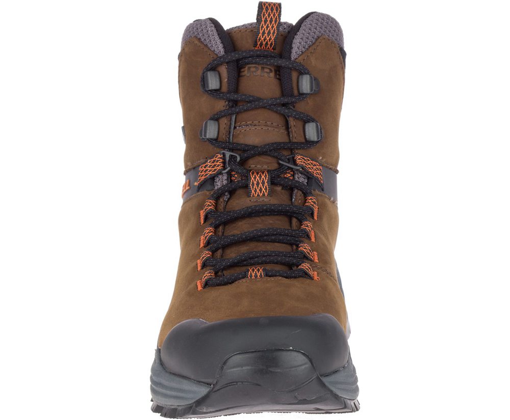 Kozaki Merrell Męskie Brązowe - Phaserbound 2 Tall Waterproof - 048619-OBL